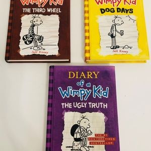 NEW Diary of a Wimpy Kid Books by Jeff Kinney Lot of Three Different Titles